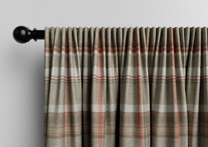 Macrae, Brown Tartan - Made to Measure Curtains - Image 9